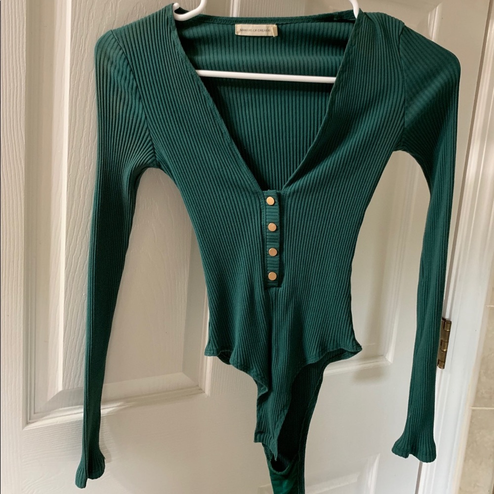 Wild Free Emerald Green Bodysuit. Worn once!